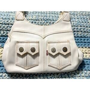 Vintage Levis White Western Style Shoulder Bag/Purse Retro Classic Cowgirl  Hobo